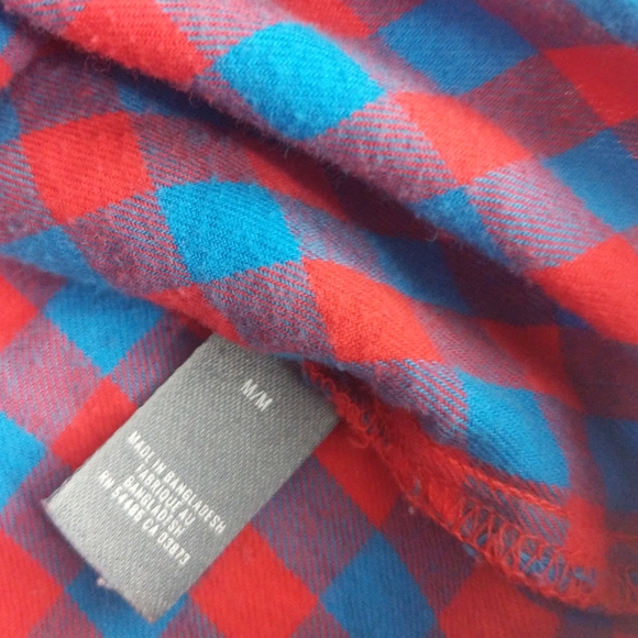 AERIE Checkered Plaid Lightweight Popover Shirt M - Picture 12 of 14